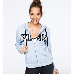 VS Pink jacket and boyfriend sweatpants